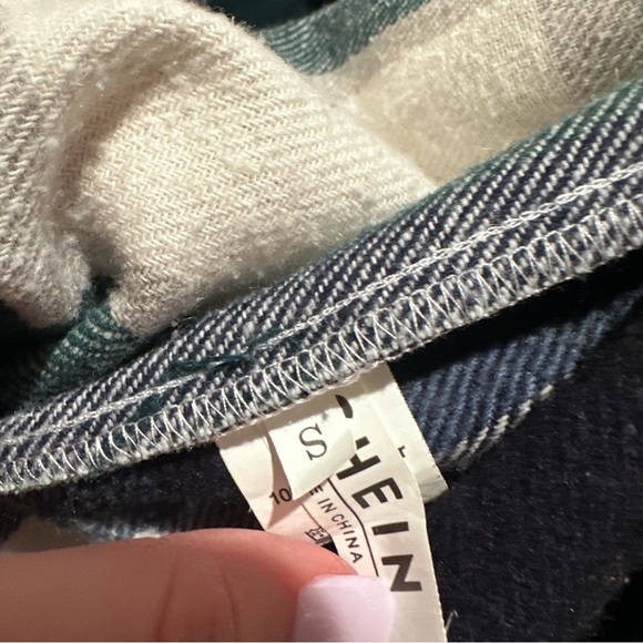 Blue and Green Flannel - Picture 3 of 4